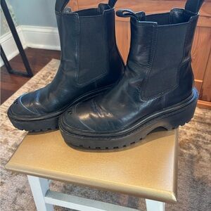 Tory Burch Chelsea Lug Boots- Size 6.